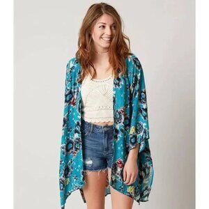 Billabong Tropical Floral Blue Kimono M/L